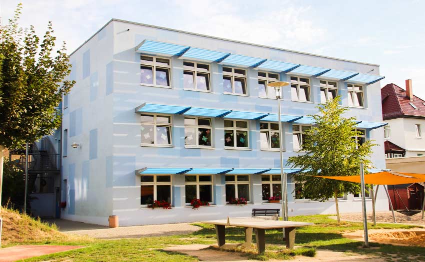Das Gebäude des DPFA-Regenbogen-Hort Zwenkau